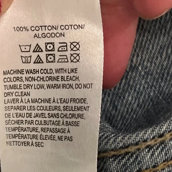 Lucky Brand distressed Jean Jacket (Sz XS) - Picture 6 of 6